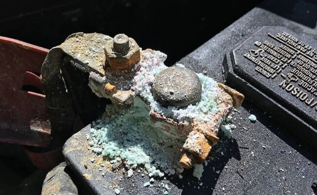 Cleaning Corroded Battery