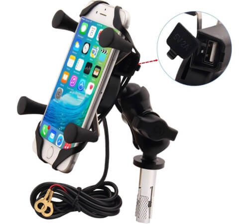 Best motorcycle phone mount with wireless charger